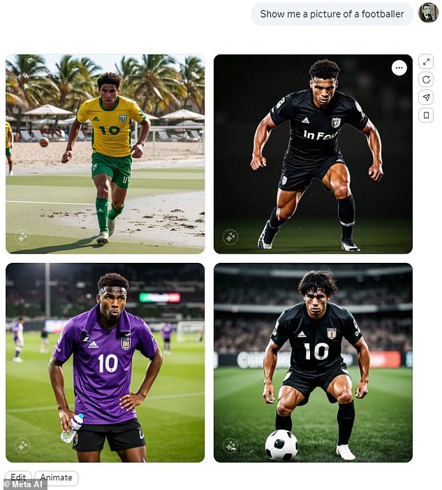 Meta incorrectly said that these images showed footballers Kylian Mbappé and Cristiano Ronaldo