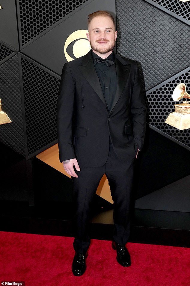 Zach, pictured at the Grammys in February 2024, announced their split in a statement on Instagram, saying he has personally had an 