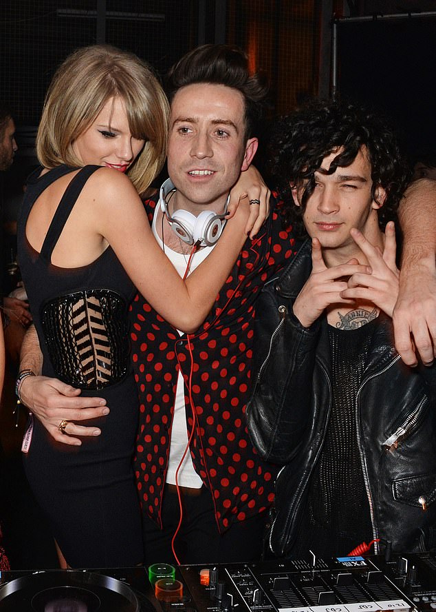 Taylor and Matt, pictured here with Nick Grimshaw in 2015, briefly dated in 2023