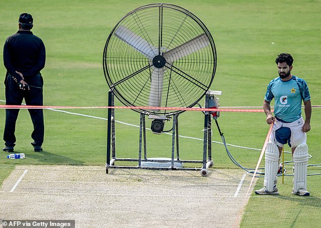 The field was constructed using gigantic fans, patio heaters and sharp rakes