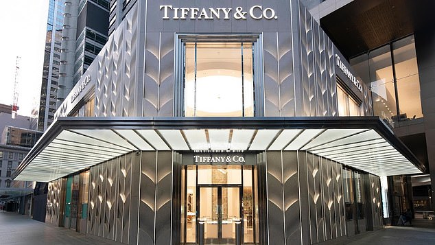 Staff and security at the Tiffany store in Sydney (pictured) acted quickly to help two women in need