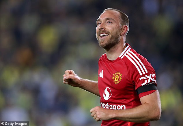 United took the lead against Fenerbahce in the 15th minute thanks to an emphatic goal from Christian Eriksen