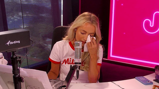 Jackie broke down as she finally revealed her secret on Thursday