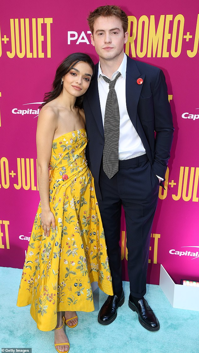 The 23-year-old actress and singer, who plays Juliet in the play, was joined by 20-year-old co-star Kit Connor, her corresponding Romeo