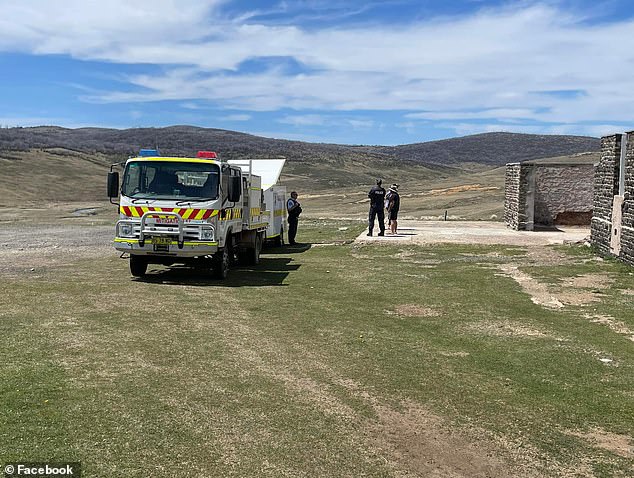 Michelle and Ian Brown posted photos of the search in Kosciuszko National Park (above) for their friend and wild horse conservation colleague and personally searched the area alongside police and NPWS officers.