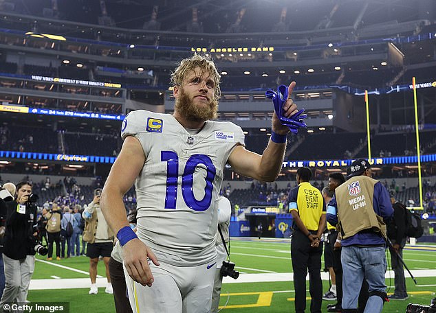 Kupp recorded five catches for 51 yards and a touchdown in his return from an ankle injury