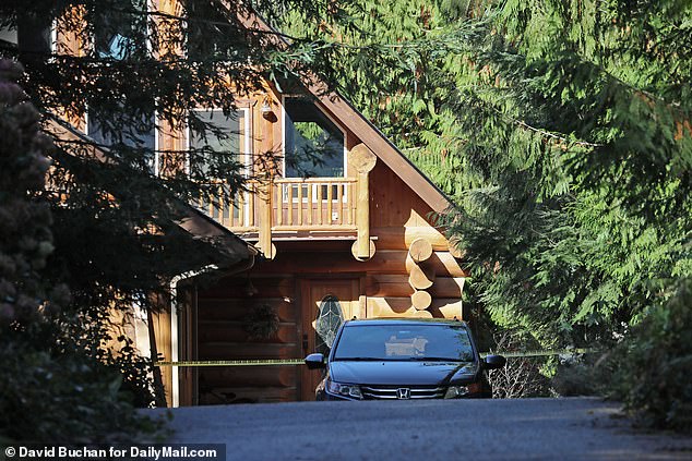 The house on Lake Alice Road was seen with police tape on Thursday following Monday's mass shooting