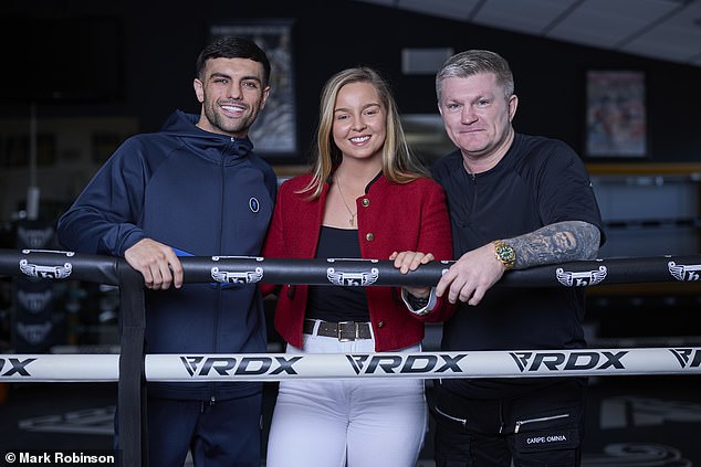 Mail Sport's Charlotte Daly (C) spoke to Hatton and Jack Catterall ahead of the latter's fight