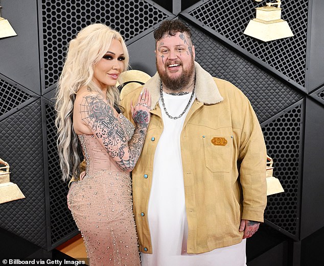 Bunnie (pictured with Jelly Roll in February) revealed the harrowing incident on the October 21 episode of her Dumb Blonde podcast and also played phone calls from Wilson in which he openly admitted to sharing her number.