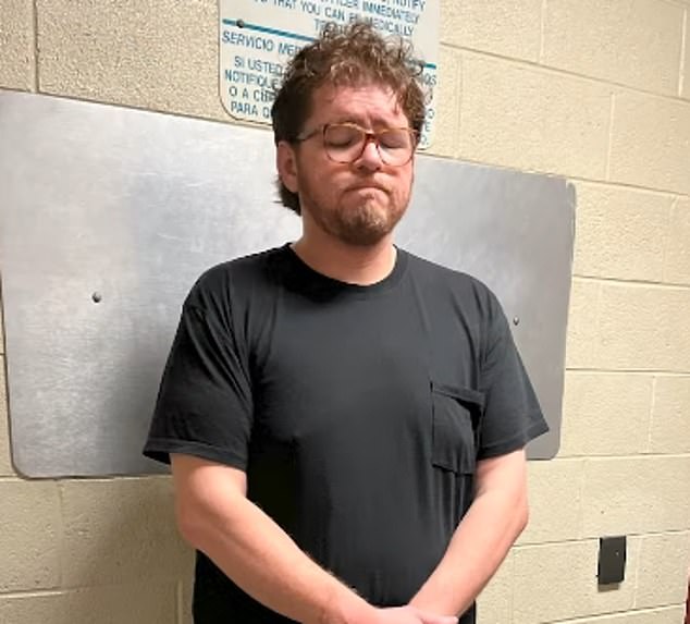 He is charged with luring a minor for sexual exploitation and is being held on a $250,000 bond, according to the department.