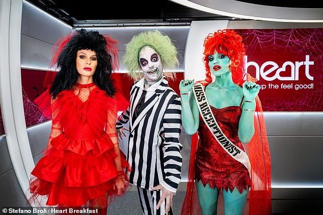 The crew went through a transformation for the annual celebration, and their outfits didn't disappoint (L-R Amanda, JK and Ashley)