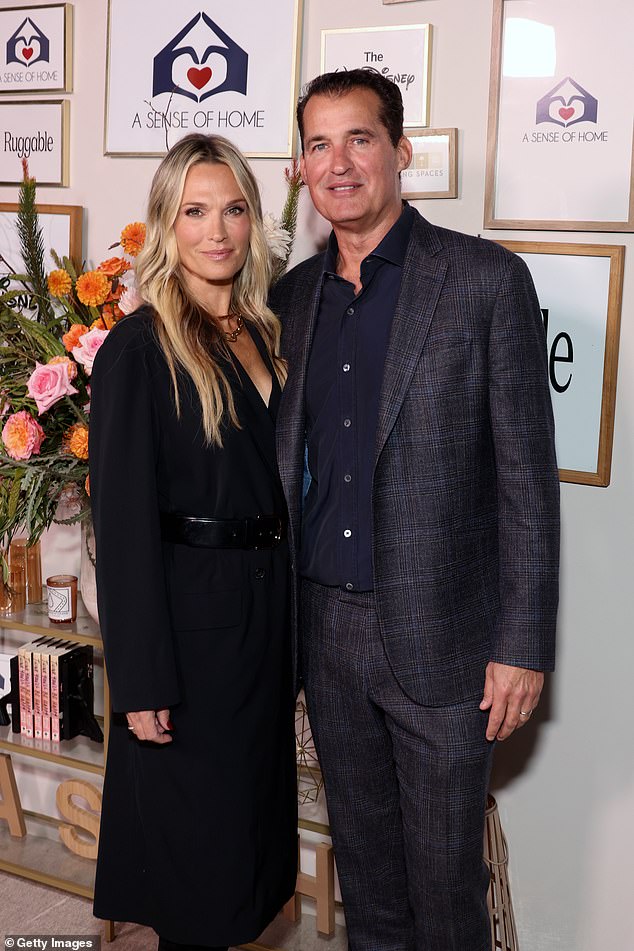 Molly Sims and her husband Scott Stuber, who works at Netflix, looked happy