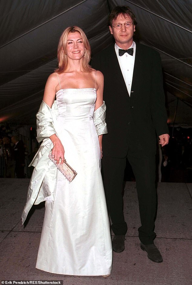 The actor's wife, Natasha Richardson, died in 2009 at the age of 45; pictured in 1999