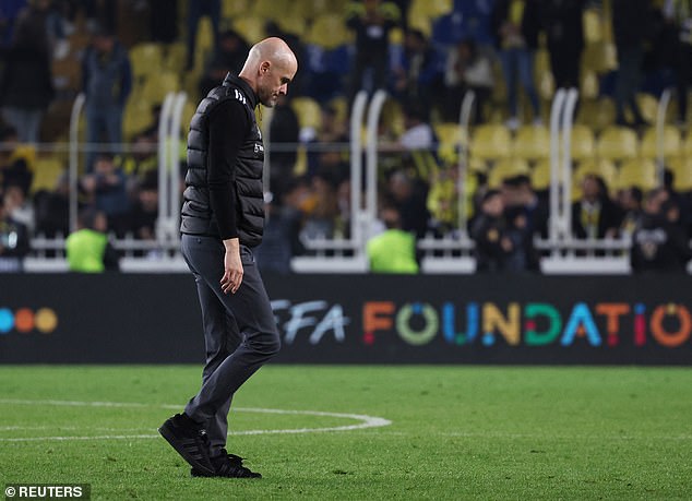 Ten Hag's team is twelfth in the Premier League and remains winless in Europe this season