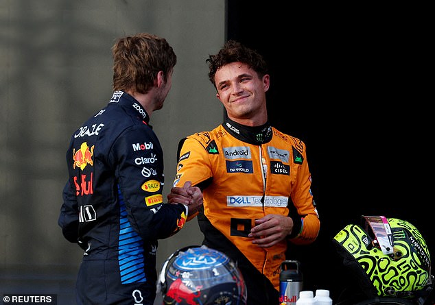 Norris claimed that he learns from Verstappen and admits that the Dutchman sets the standard