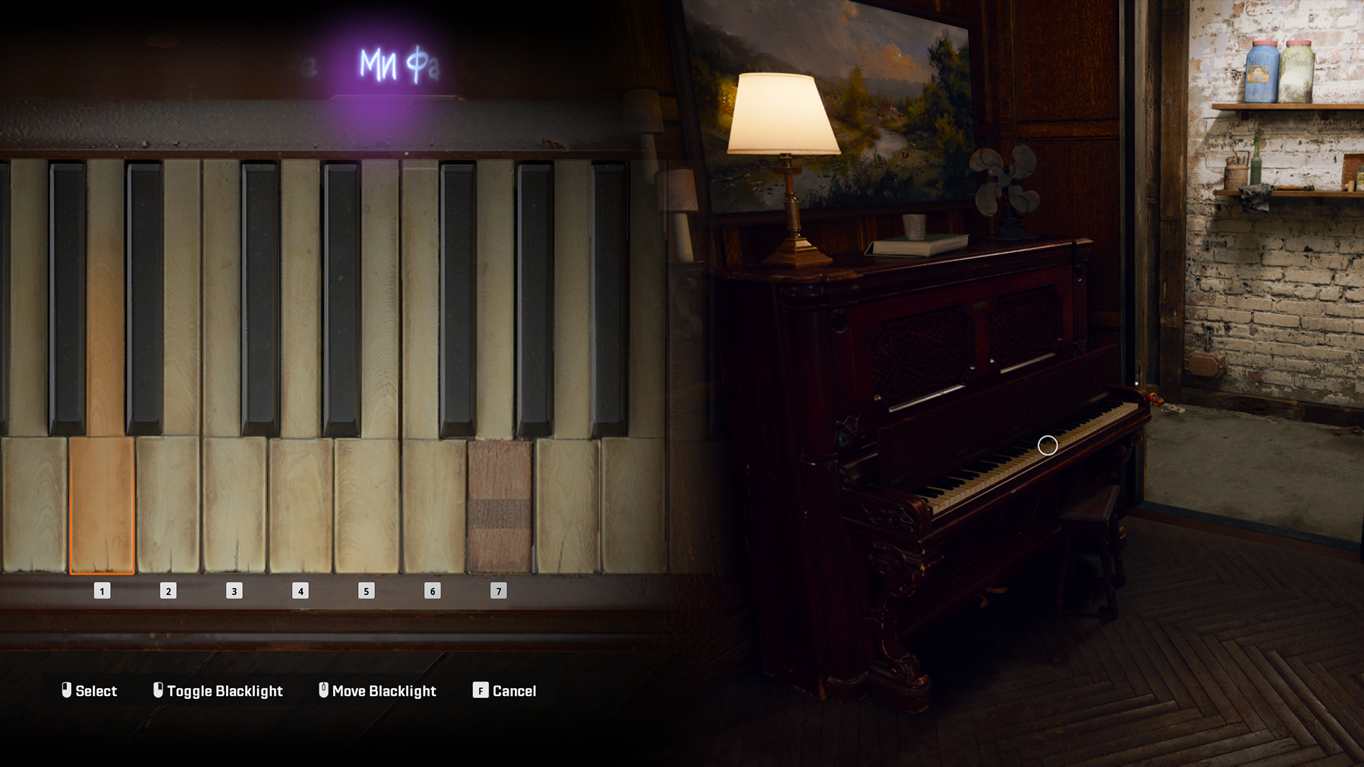 The piano shows the solution to the Black Ops 6 safehouse puzzle