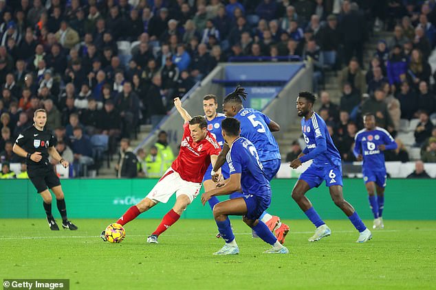 The 32-year-old produced a stunning shot on the turn to stun the Foxes at the King Power Stadium