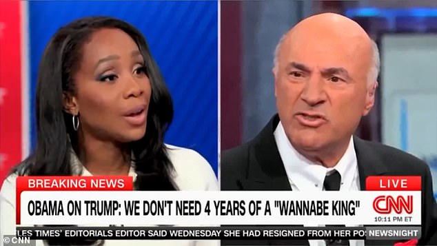 CNN host Abby Phillip and Shark Tank star Kevin O'Leary got into a heated debate on the topic