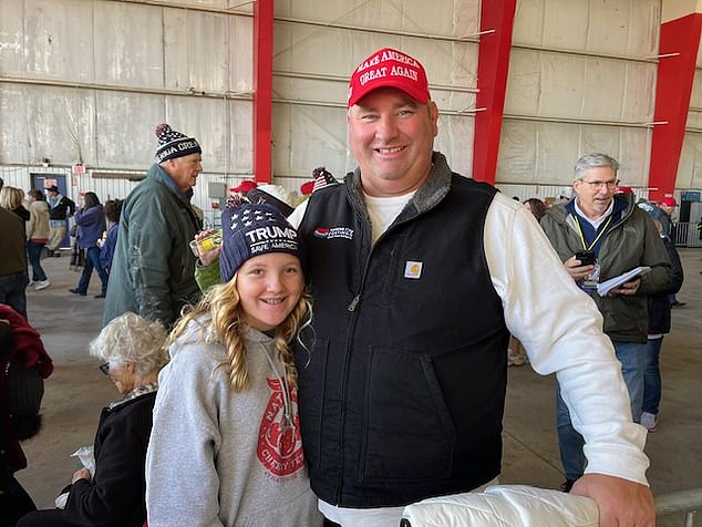 Jamin, a mechanical contractor, and his daughter Nora came to hear Trump. Jamin said he saw Trump here four years ago