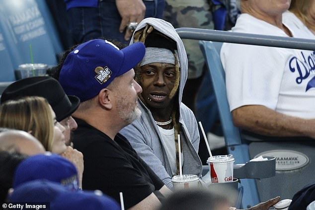 Rapper Lil Wayne was also in attendance, as he could be seen enjoying the match from the stands