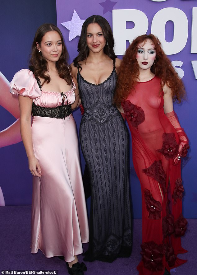 Olivia and Chappell posed with Icelandic singer Laufey, to whom Olivia wrote a rousing tribute for Time100 Next 2024, a collection of emerging talent