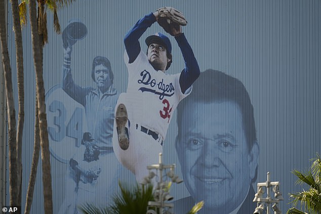 Days after his death, a mural featuring the MLB icon was installed at Dodger Stadium