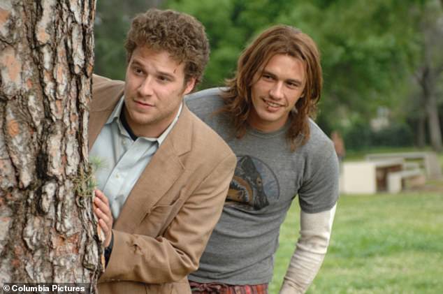 The former friends worked together on several films in the early years; depicted in a scene from 2008's Pineapple Express