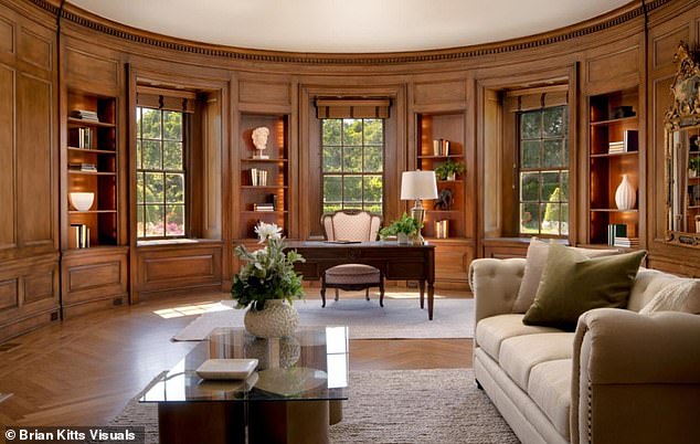 The Oval Office and the East Room were also recreated in the house