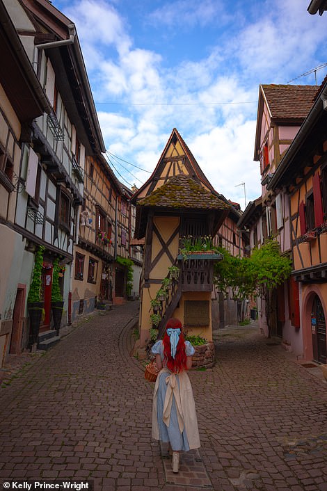 EGUISHEIM, FRANCE (ABOVE): “Wow, Alsace is full of fairytale towns and villages,” says Kelly. 'Eguisheim specifically has a fountain in the town center that reminds me of the opening scenes of Beauty and the Beast when Belle wanders through her village. It's such a friendly, beautiful place too. We spent the night at a local hotel and loved it'