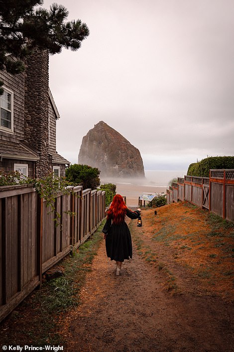 CANNON BEACH, OREGON [ABOVE]: 