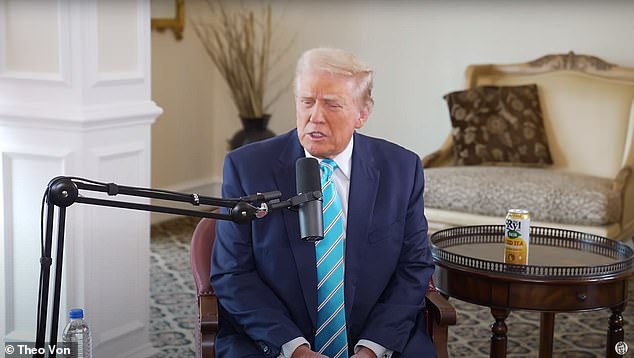 Trump appeared on This Past Weekend with Theo Von on August 20, in a video that has been viewed at least 14 million times