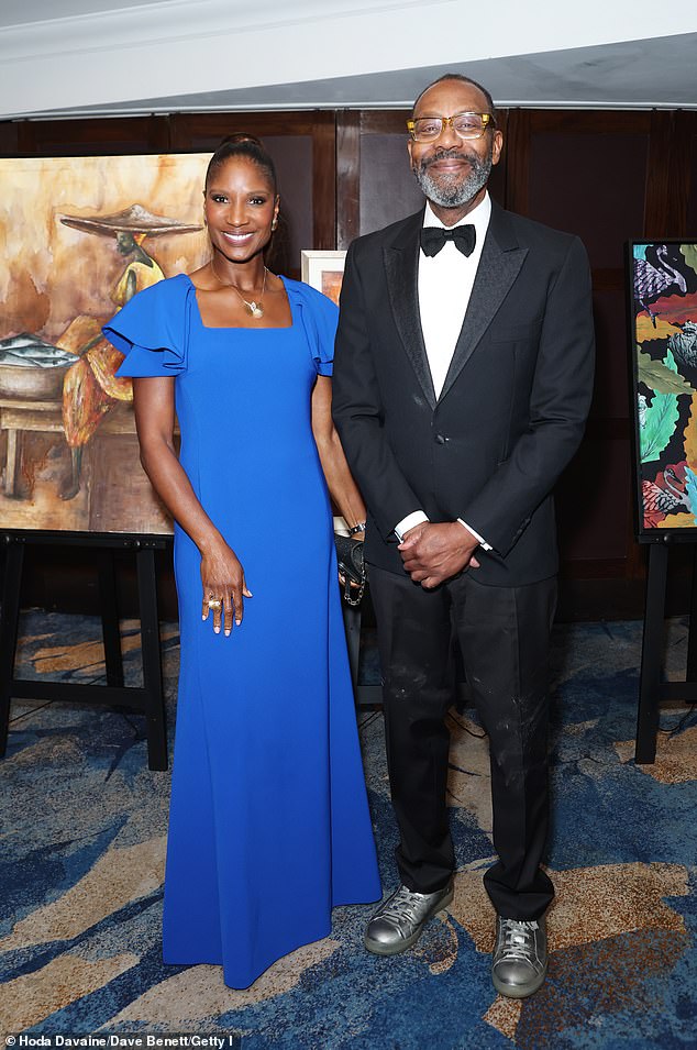 Denise and Sir Lenny Henry posed for photos together