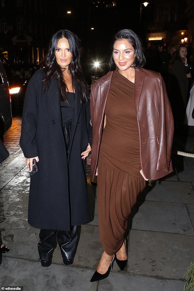 Fellow Real Housewives stars Lisa Barlow and Jessel Taank also made a glamorous figure as they arrived at the restaurant