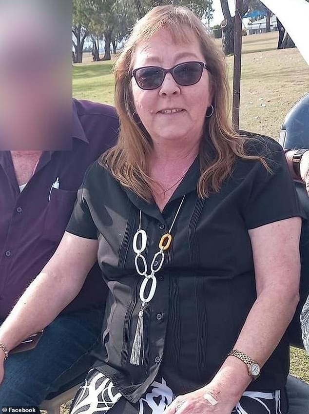 Police found Cheryl Davidson (pictured) injured before she later died at the scene after emergency services were called to a property on Henry Street, in Gunnedah, north central NSW, about 8.20am yesterday.