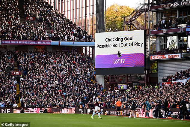 McGinn's goal was disallowed after a VAR review found the ball had gone out of play