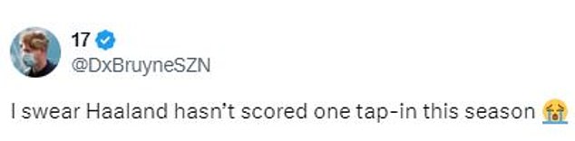 1729961489 822 Erling Haaland produces two horror misses after scoring impossible goal as