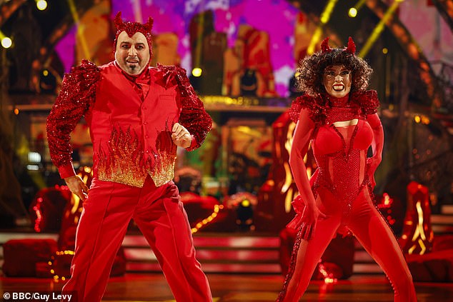 The Welsh opera star, 52, and professional dancer, 35, took to the Strictly floor again on Saturday to take on The Salsa