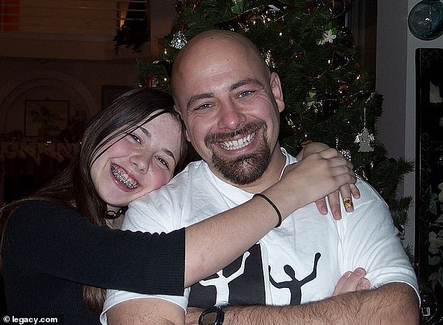 Drew Crecente is pictured with his daughter Jennifer, who was murdered by her ex-boyfriend in 2006 at the age of 18