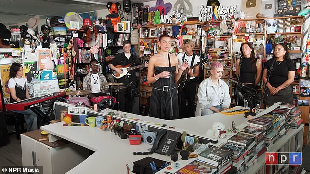 This was Dua Lipa's second Tiny Desk appearance. She gave her songs the acoustic treatment for the first time during the pandemic in 2020