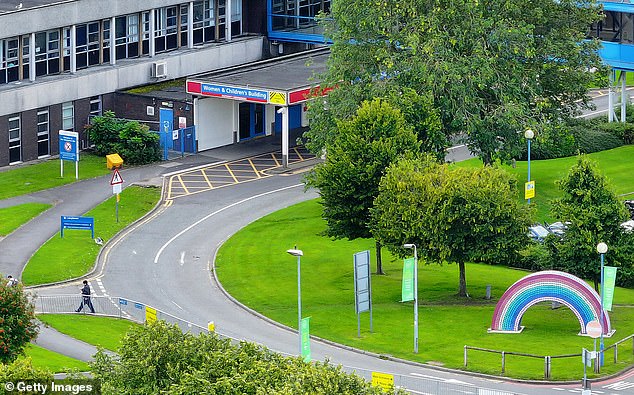 An aerial view of the Countess of Chester Hospital where Lucy Letby worked