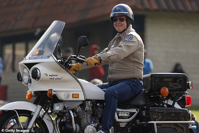 Despite playing a man of the law in his biggest on-screen role, he found himself in legal trouble almost a decade and a half ago; he is pictured in Thousand Oaks in May