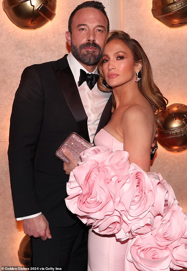 Ben and Jennifer are photographed at the Golden Globes in January, just seven months before she filed for divorce