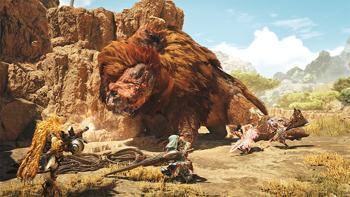 Battle Doshaguma in Monster Hunter Wilds