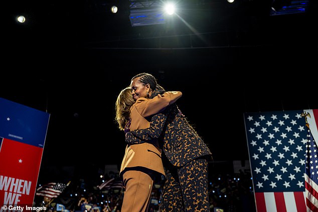 Obama was fierce and supportive of Harris when she spoke in Kalamazoo on Saturday, first reciting the vice president's criticisms