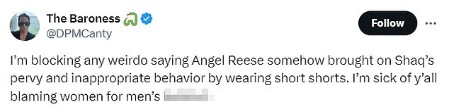 Other social media users defended Reese, claiming that she has the right to wear what she wants