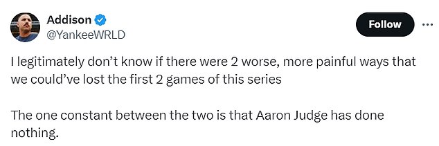 1730004041 345 Aaron Judge blasted by Yankees fans for embarrassing World Series