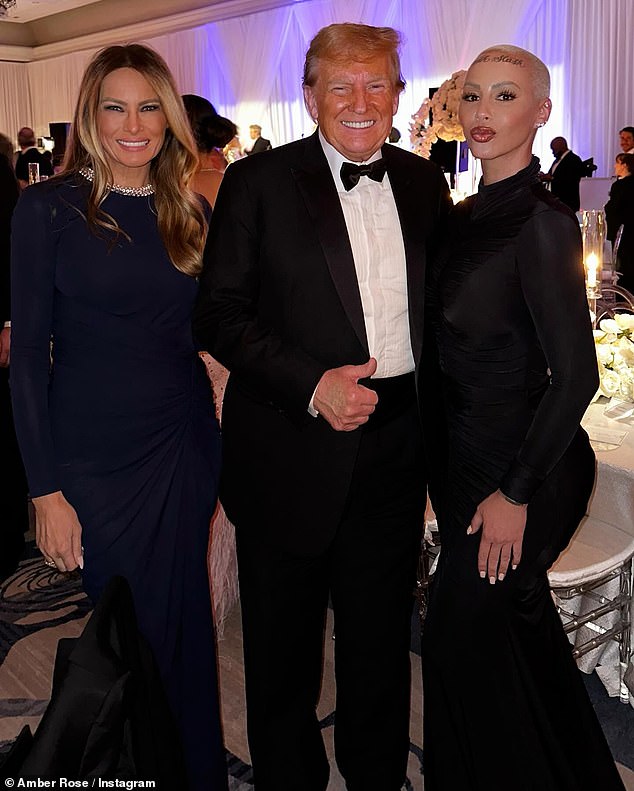 The model stated at the time that Donald Trump was “the best chance we have to give our babies a better life; seen with Donald and Melania Trump above