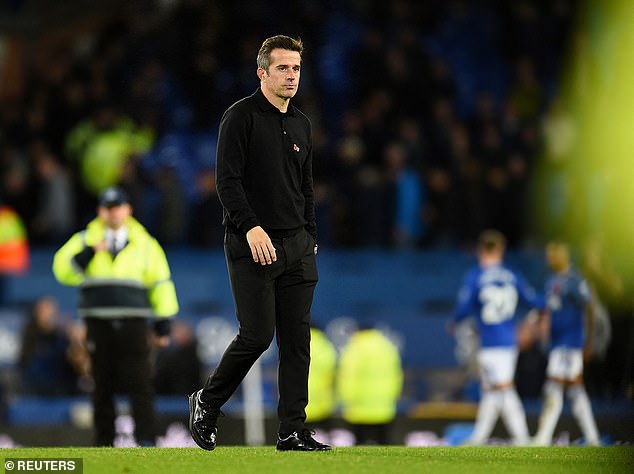 Marco Silva was left disappointed as his side failed to achieve victory at Goodison Park