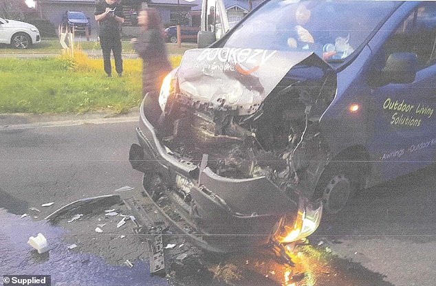 Tim Stannage's back was broken when a drink driver crashed into his work van