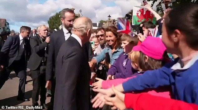 As the Monarch pushed his way through the crowd of people waiting to greet him, he experienced his first bout of negativity since becoming king.